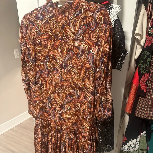 Ulla Johnson Multicolor Paisley Long Sleeve Dress - Picture 4 of 5